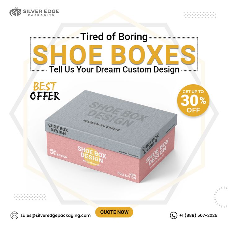 SilverEdgePack's tweet image. 𝗧𝗶𝗿𝗲𝗱 𝗼𝗳 𝗯𝗼𝗿𝗶𝗻𝗴 𝘀𝗵𝗼𝗲 𝗕𝗼𝘅𝗲𝘀 𝘁𝗲𝗹𝗹 𝘂𝘀 𝘆𝗼𝘂𝗿 𝗱𝗿𝗲𝗮𝗻 𝗰𝘂𝘀𝘁𝗼𝗺 𝗱𝗲𝘀𝗶𝗴𝗻
Visit For More Info: silveredgepackaging.com/product/custom…
Email us: sales@silveredgepackaging.com 
 call us:+1 (888) 507-2025
#CustomShoeBoxes #ShoePackaging #UniqueDesign #StandOut