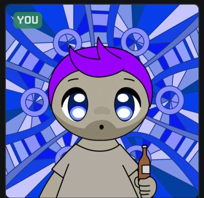 QueenofDogecoin's tweet photo. Totally missed WL...but I minted a crown! Sikkk