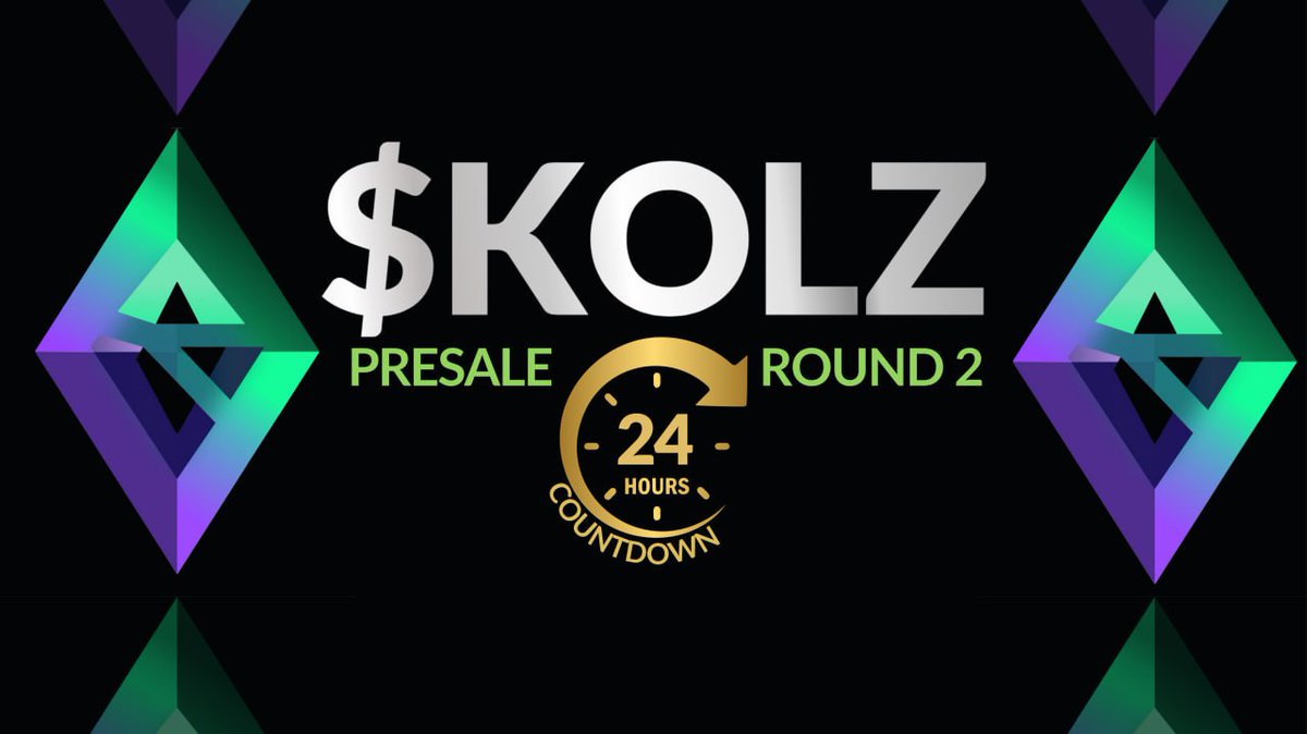 🚨 FINAL 24 HOURS! 🚨

We’re almost there—just 24 hours left until Round 2 of the $KOLZ presale! ⏳ This is one of your LAST chances to lock in a discounted price. 🔥

🗓 Nov 14th, 6:00 PM UTC, <a href="/TheGemPad/">𝗚𝗲𝗺𝗣𝗮𝗱</a>

Round 1 sold out in RECORD time—Round 2 will be even faster! Don’t miss