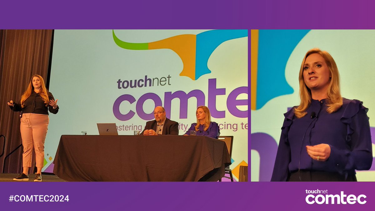 TouchNet's tweet image. DAY 1 of #COMTEC2024 is in the books!

Thanks for showing up -- let&apos;s do again tomorrow. Same place, same time! 💜