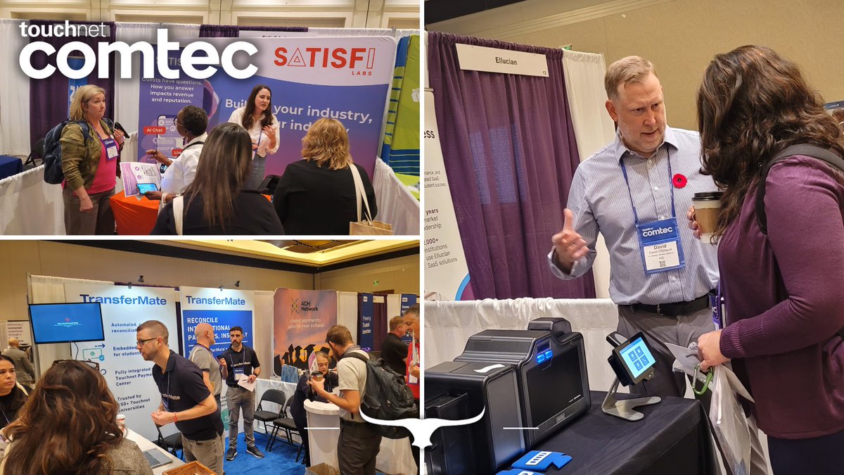 TouchNet's tweet image. DAY 1 of #COMTEC2024 is in the books!

Thanks for showing up -- let&apos;s do again tomorrow. Same place, same time! 💜