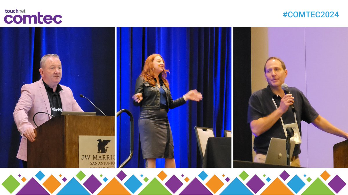 TouchNet's tweet image. DAY 1 of #COMTEC2024 is in the books!

Thanks for showing up -- let&apos;s do again tomorrow. Same place, same time! 💜