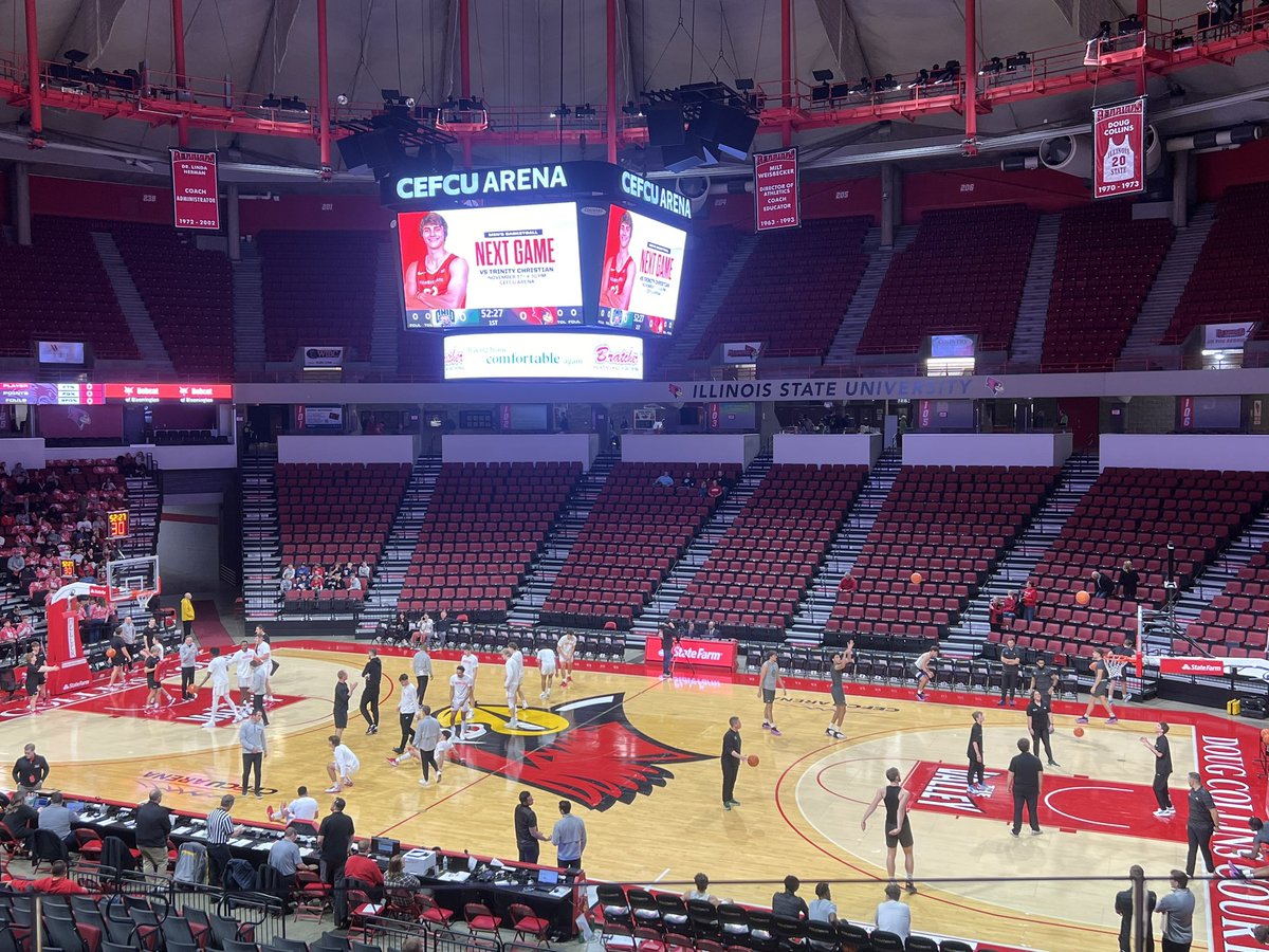 tommy_gatses's tweet image. Illinois State men’s basketball hosts Ohio University at 7 p.m.
For live updates, follow along on @Viddy_Sports