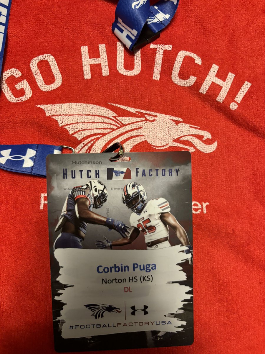 corbin_puga06's tweet photo. Had a great day at Hutch on Saturday! Hope to be back soon! @CoachDrewDallas @CoachMartinOL @CoachMartin8 @CoachK_HutchFB https://t.co/ltV9qahwWU