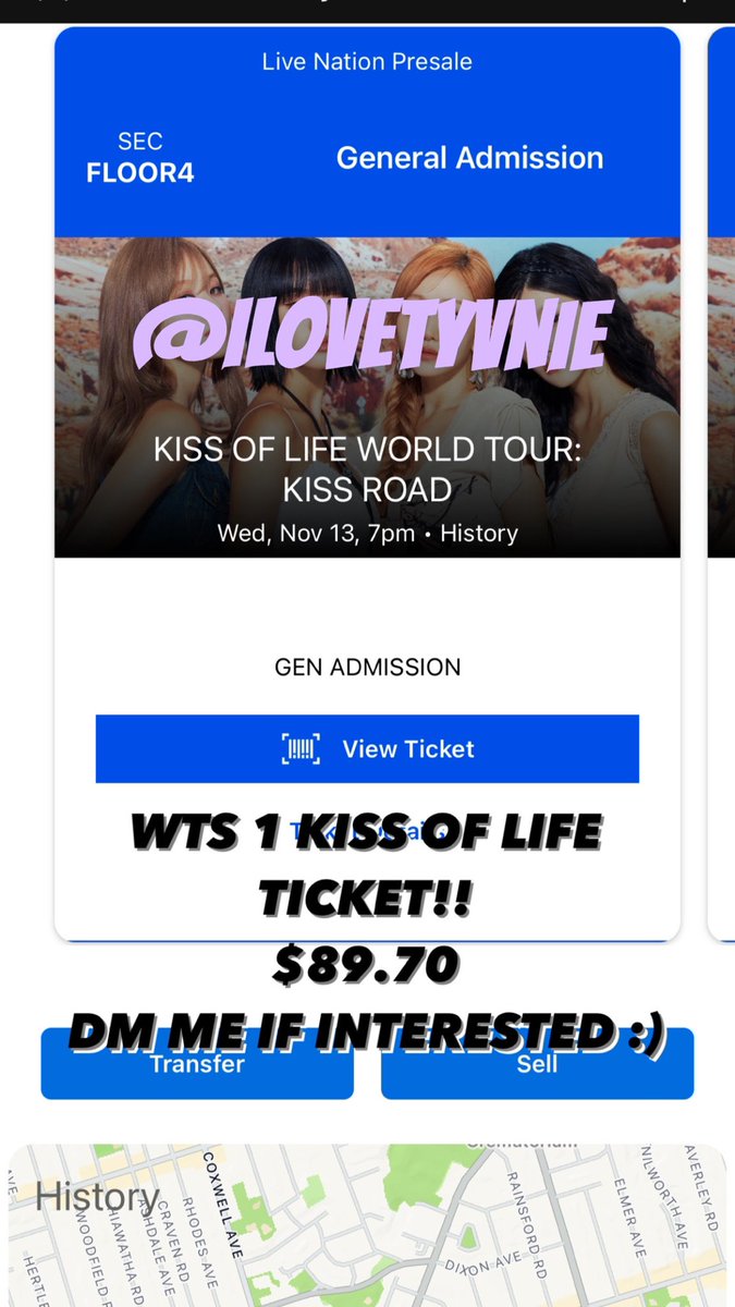 ilovetyvnie's tweet photo. WTS 1 KISS OF LIFE TICKET
TORONTO NOV 13
DM IF INTERESTED!!
#wtskissoflife #kissoflifetoronto #kissoflife #KISSOFLIFEtour https://t.co/HuhvdbiTPV