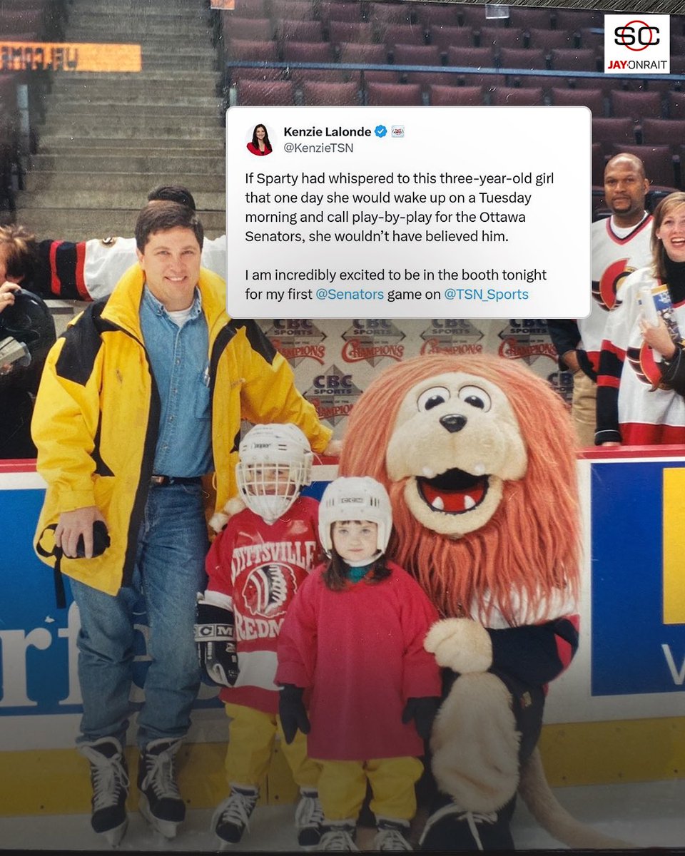 Le monde de Lalonde! Kenzie Lalonde (<a href="/KenzieTSN/">Kenzie Lalonde</a>) becomes the first woman in TSN history to call play-by-play of an NHL game! 👏