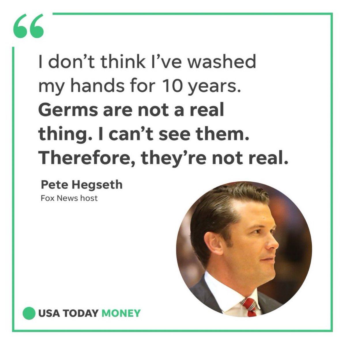 keithedwards's tweet image. Never shake hands with Trump’s pick for Secretary of Defense