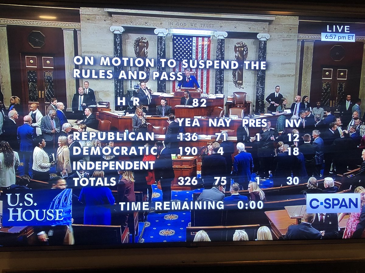 NRLCA's tweet photo. The  House just passed H.R. 82 with a two-thirds majority vote. H.R. 82 would repeal the Windfall  Elimination Provision (WEP) and Government Pension Offset (GPO). Both  GPO and WEP unfairly reduce or eliminate Social Security benefits earned by rural letter carriers. https://t.co/qez04ZNgb3