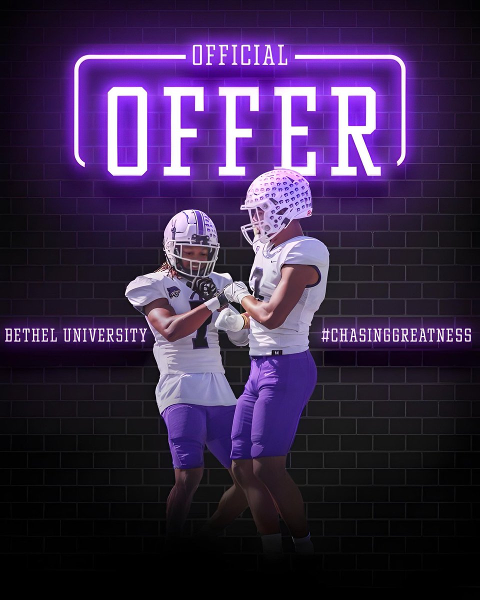 Blessed to recieve my second offer From Bethel University!! <a href="/BraxtonJM76/">Braxton Miller</a> <a href="/Prest0nJay/">𝐏𝐫𝐞𝐬𝐭𝐨𝐧 𝐌𝐢𝐭𝐜𝐡𝐞𝐥𝐥</a> <a href="/Gaugemyers_66/">gaugemyers_66</a>