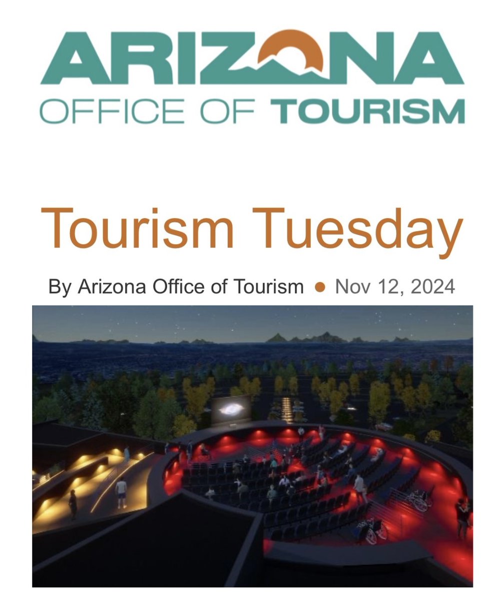 In today’s edition of Tourism Tuesday ⬇️
🔭 New astronomy center opening this weekend
💰 Project funding resources available for a variety of projects 
🔝 Phoenix ranked as top national meetings market

shorturl.at/XxTLd