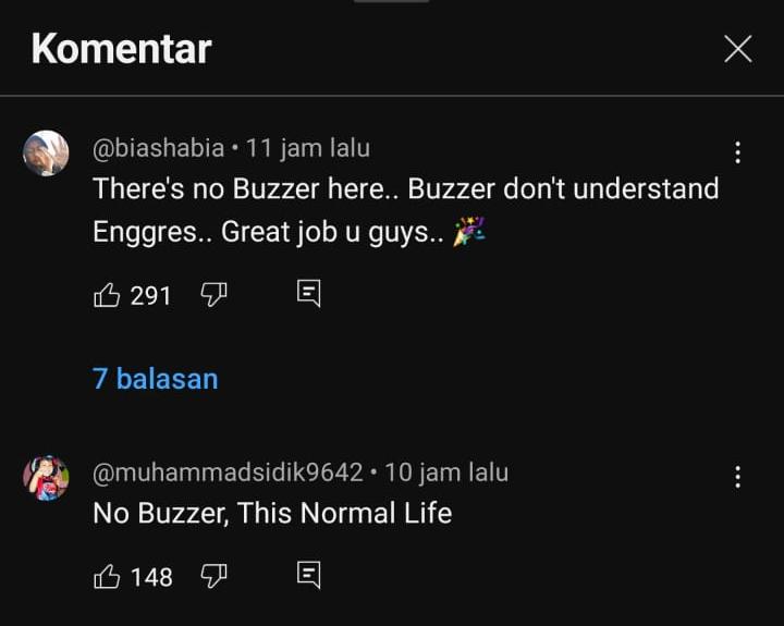 Piyusaja2's tweet image. podcast yg bebas dari Buzzer 
Buzzer don't understand Enggres😄