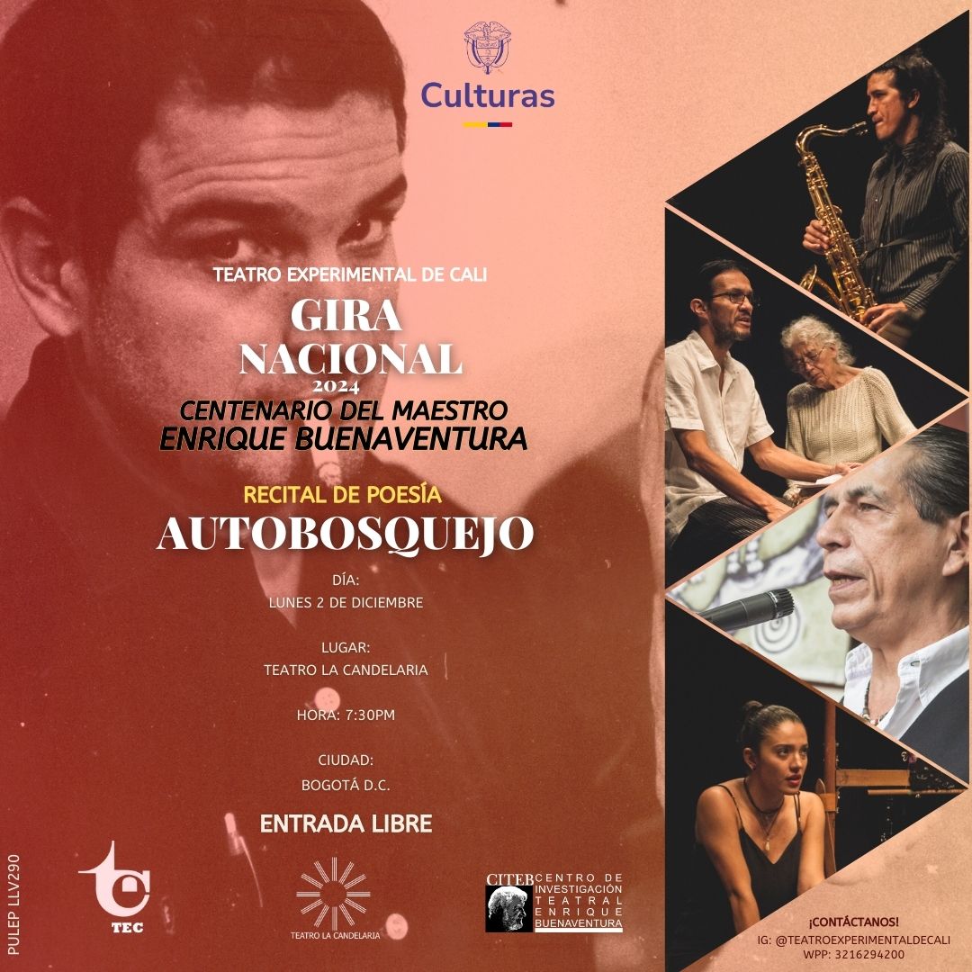 TEC_EB's tweet photo. Cerrando su Gira Nacional en la ciudad de Bogotá el TEC invita a los habitantes de la capital para que presencien en el teatro La Candelaria el recital poético, la exposición pictórica y dos obras de su repertorio: LOS PAPELES DEL INFIERNO y LA GRAN FARSA DE LAS EQUIVOCACIONES. https://t.co/VV92kVewX6