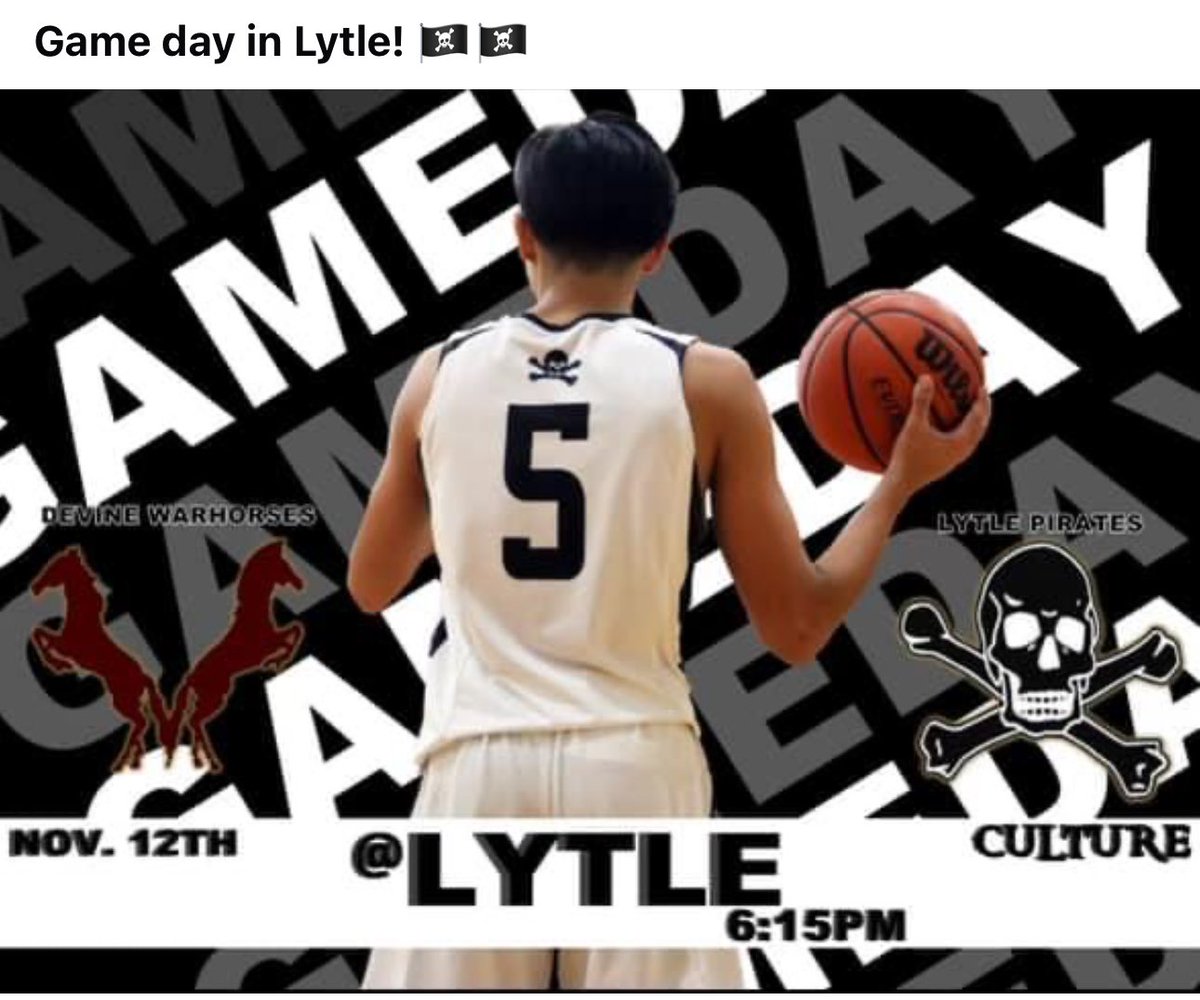 Good luck to the boys taking on Devine tonight in Lytle!! <a href="/lytleisd/">Lytle ISD</a> <a href="/LytleBasketball/">Lytle Basketball 🏀</a>
