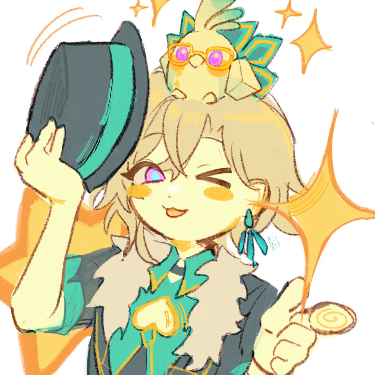 dinodiiya's tweet photo. doodle before i finally get aventurine today 😭😭🙏 good luck to everyone pulling! https://t.co/2x3welAFxe