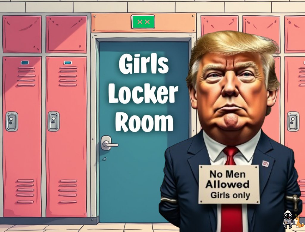 philosofacoin's tweet photo. #4B movement? 
Trump's like: 'I'm making women's sports more exclusive than a secret society,' but the 4B lefties are RSVPing ' to their own gender-exclusive gala, dodging the very policies meant to keep them safe. 
You're Sayin NO the ultimate girls-only party. 🤷‍♂️#TrumpForWomen https://t.co/4h1MZH7BCh