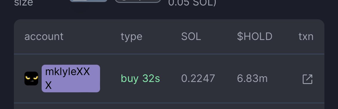 HODLNEVERSOLLD's tweet photo. The developer is accumulating!! 🚀🚀🚀 $HOLD
#NEVERSOLD
#HODL
#NEVERSELL https://t.co/k5tEUzcypP