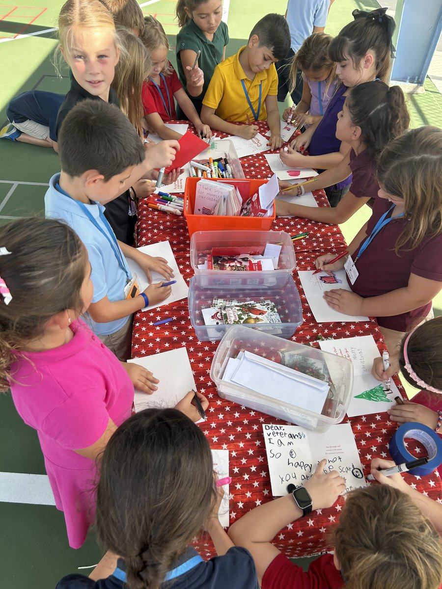 We are so proud of our athletes writing holiday cards to send to our troops. We probably have 200 cards already and we started Monday!@CESCorkyBear <a href="/ccpsDRIVE2BFIT/">ccpsDRIVE2BFIT</a> <a href="/HealthyKidsCC/">Safe&HealthyChildren</a> <a href="/CoachBrecht/">Samantha Brecht</a> <a href="/collierschools/">Collier County Public Schools</a> 🇺🇸🇺🇸🇺🇸