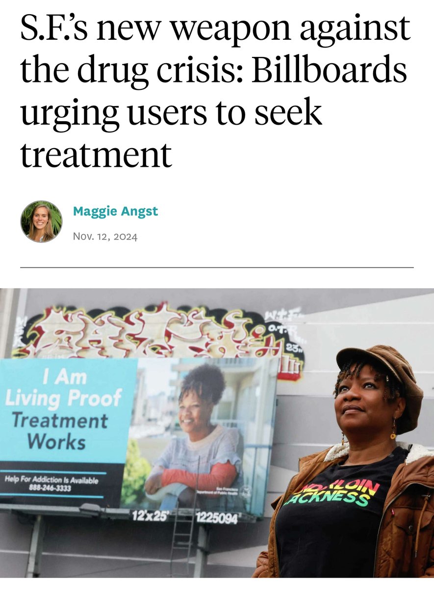 SF_DPH's tweet photo. Shavonne didn't know recovery from opioid addiction was possible until buprenorphine changed her life. Now one of 9 faces of the @SF_DPH Living Proof campaign, Shavonne hopes her story will inspire others to enter treatment. #LivingProofSF #RecoveryisPossible

https://t.co/v4indjdktb