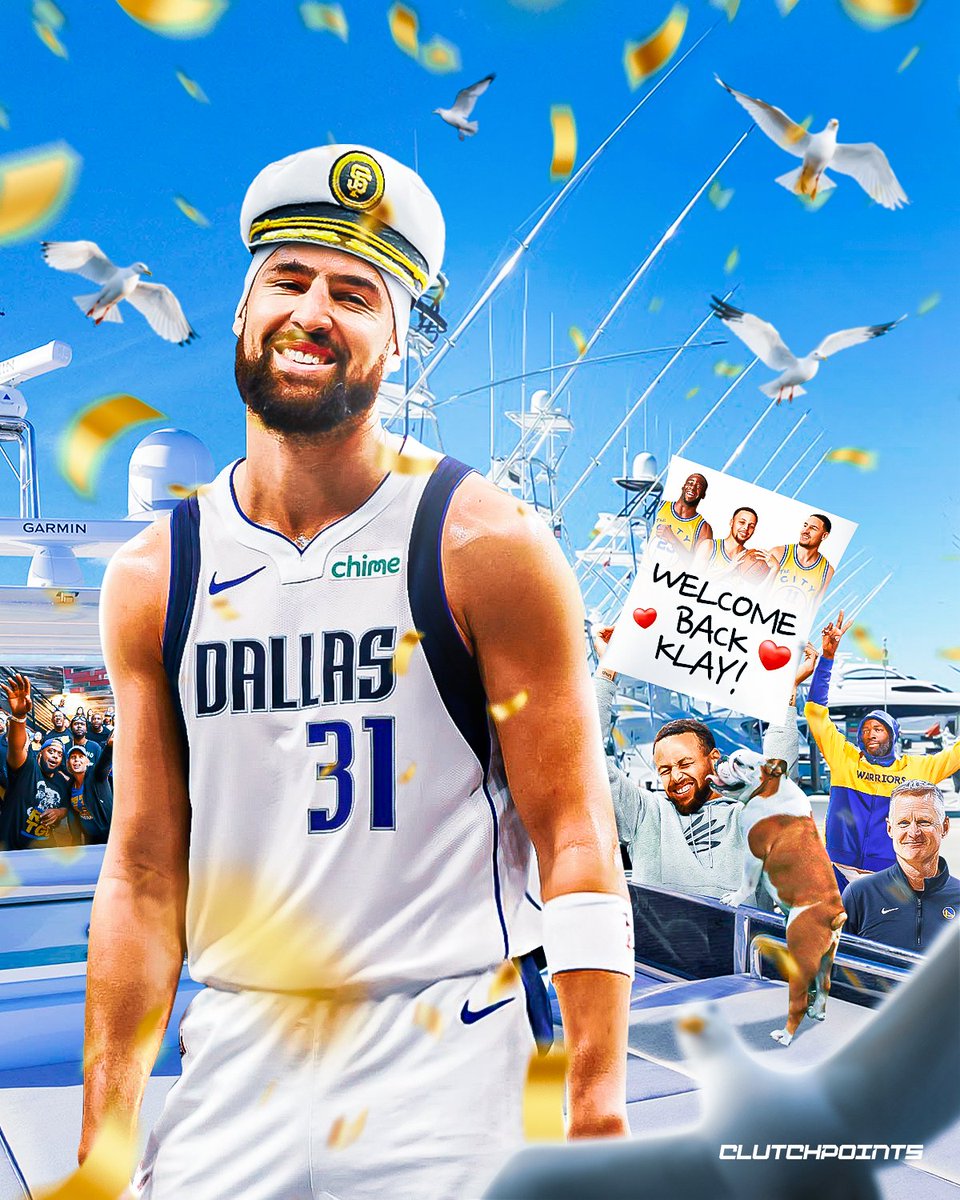 ClutchPoints's tweet photo. Klay back in the Bay 🙌

Thompson's career highlights in 11 seasons with the Golden State Warriors:

💦 11th pick in the 2011 NBA Draft
💦 5x NBA All-Star
💦 4x NBA champion
💦 2x All-NBA Third Team
💦 2018-19 All-Defensive Team
💦 37 points in a quarter (NBA record)
💦 14 3-pointers made (NBA record)
💦 60-point game on 11 dribbles
💦 528 wins (3rd all-time)
💦 15,531 points (6th all-time)
💦 2,481 made 3s (2nd all-time)
💦 793 games played (4th all-time)