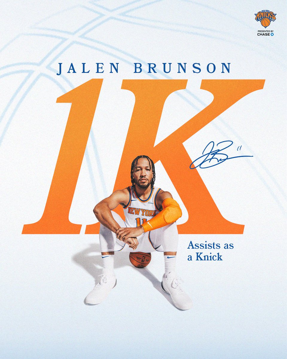 cap playing team ball.

Congrats on 1,000 assists as a Knick <a href="/jalenbrunson1/">Jalen Brunson</a>