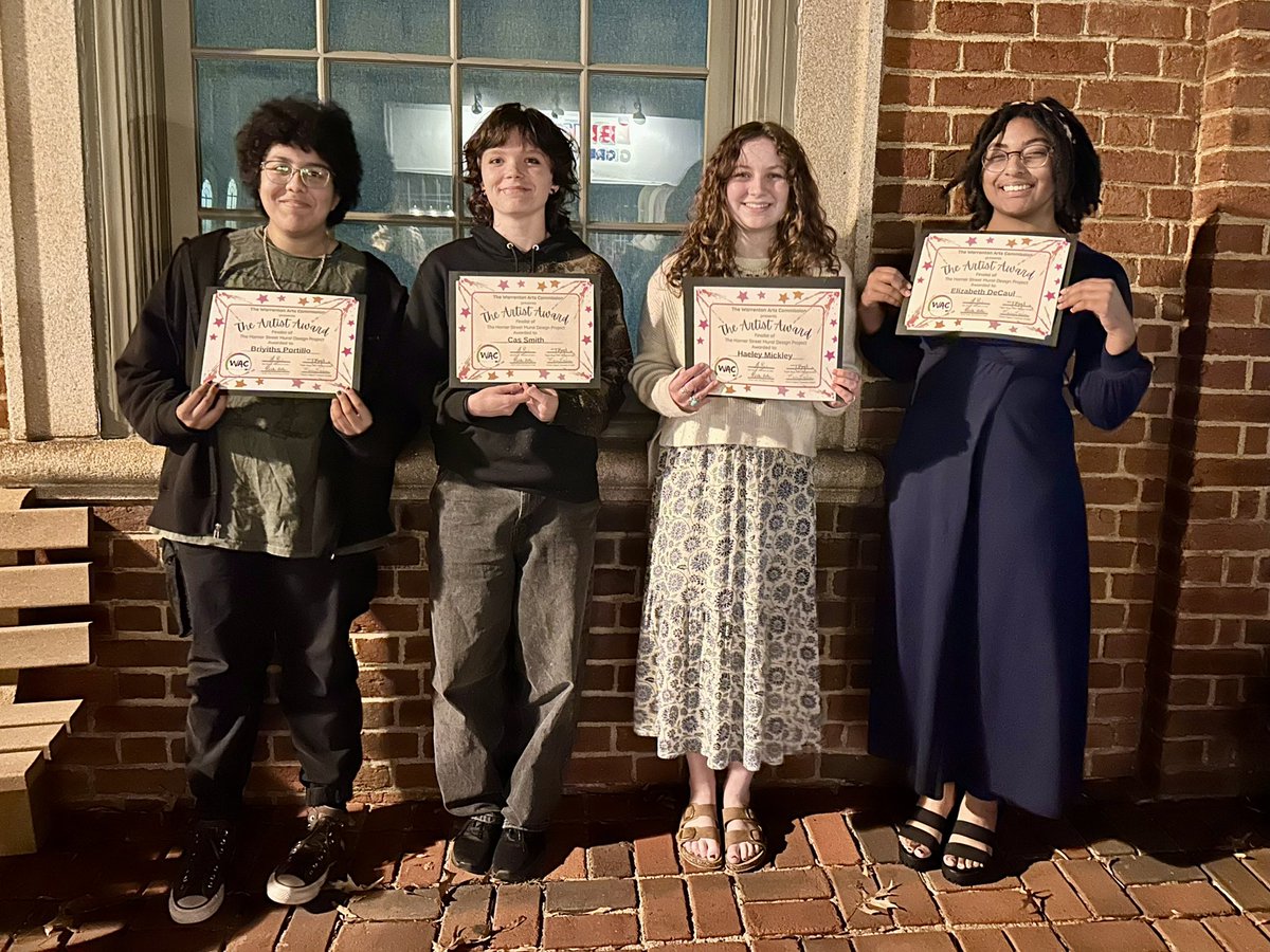 Congratulations to LHS Art students; Briyiths, Cas, Haeley, &amp; Liz! They were selected as finalists for the Horner Street Mural Design Contest and recognized tonight at the Warrenton Town Hall meeting. <a href="/ArtsFcps1/">fcps1ARTS</a> <a href="/LHSEAGLESVA/">Liberty High School</a>