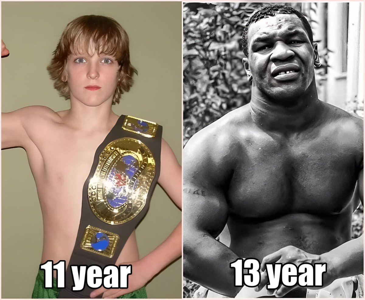 MMAUNCENSORED1's tweet image. Jake Paul and Mike Tyson as children 😑