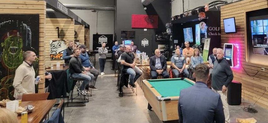 Thank you for attending the 5th Annual PGG Fall Networking Night!

We were honored to have two very special guest speakers in Coach Kevin Spencer and Cleveland's own John Telich. 

Thank you to our sponsors, All Pro Recruiting and West Bank Golf Club!