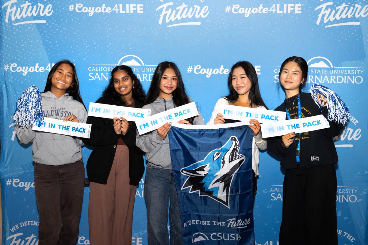 CSUSBAdmissions's tweet photo. CSUSB Instant Admit Days are in full swing! We recently stopped by Rancho Cucamonga High School to offer potential on-the-spot admission!
Next up: Fontana High School, here we come! πΊπΎ
#CSUSBInstantAdmitDays #FutureYotes #CoyotePride https://t.co/EWs1hAYvEf