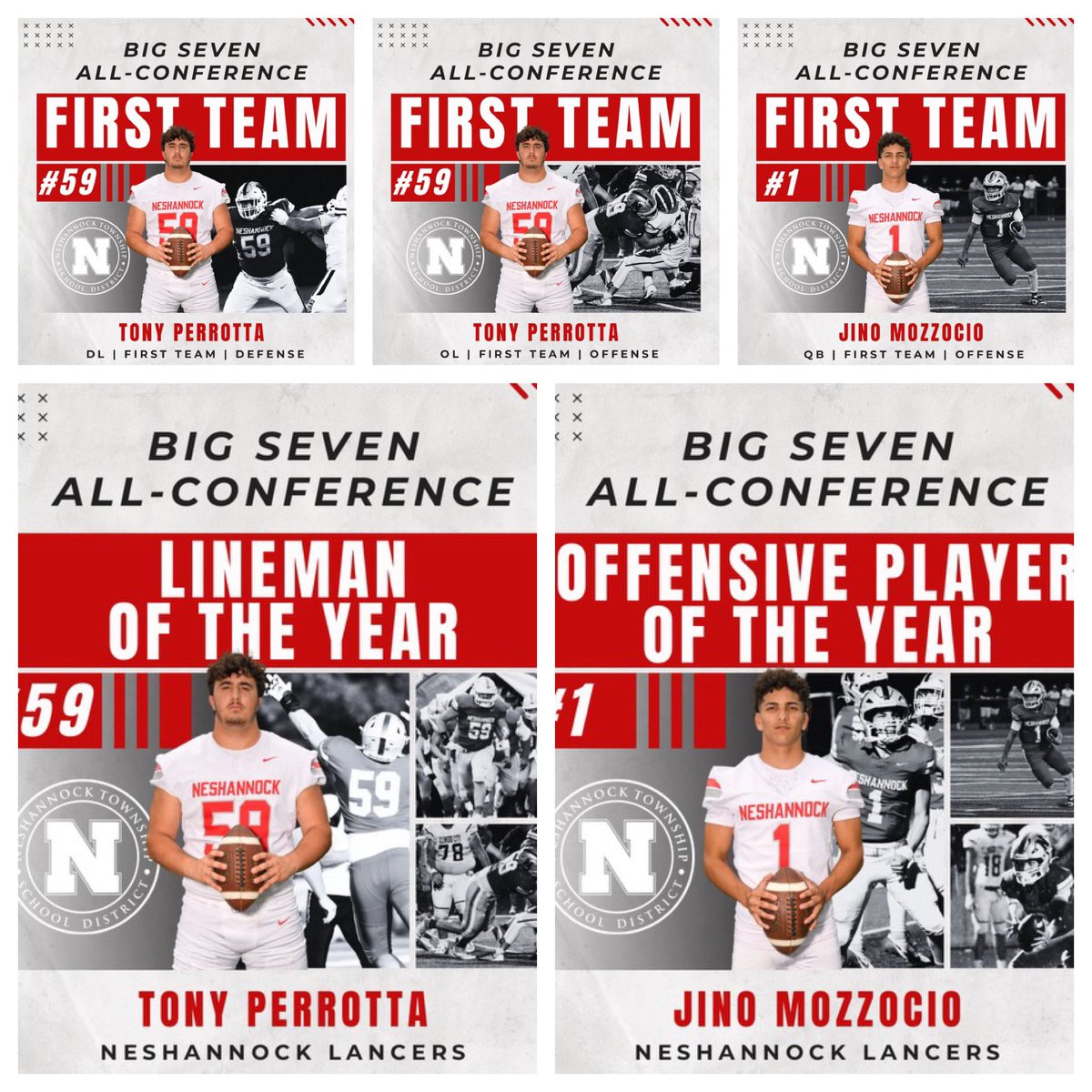Finally, Congratulations to the Big 7 Conference Lineman and Offensive Player of the Year! #BEGREAT