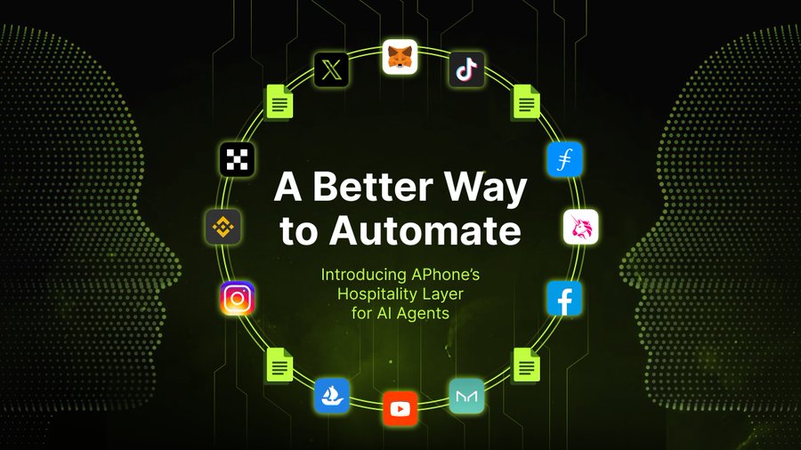 aphonelabs's tweet photo. Unlock powerful AI automation with APhone’s Hospitality Layer for AI Agents.

Automate social media, manage crypto portfolios, or run admin tasks

Securely and seamlessly, without lifting a finger. 
Here’s how it works 👇 https://t.co/wk0z9XvjY6