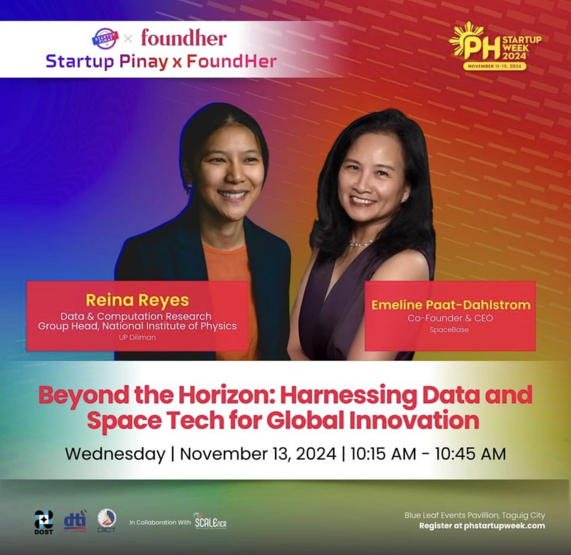 I’m in Manila participating in PH Startup Week today!
<a href="/SpaceBaseNZ/">SpaceBase</a> 
<a href="/PhilSpaceAgency/">Philippine Space Agency</a>