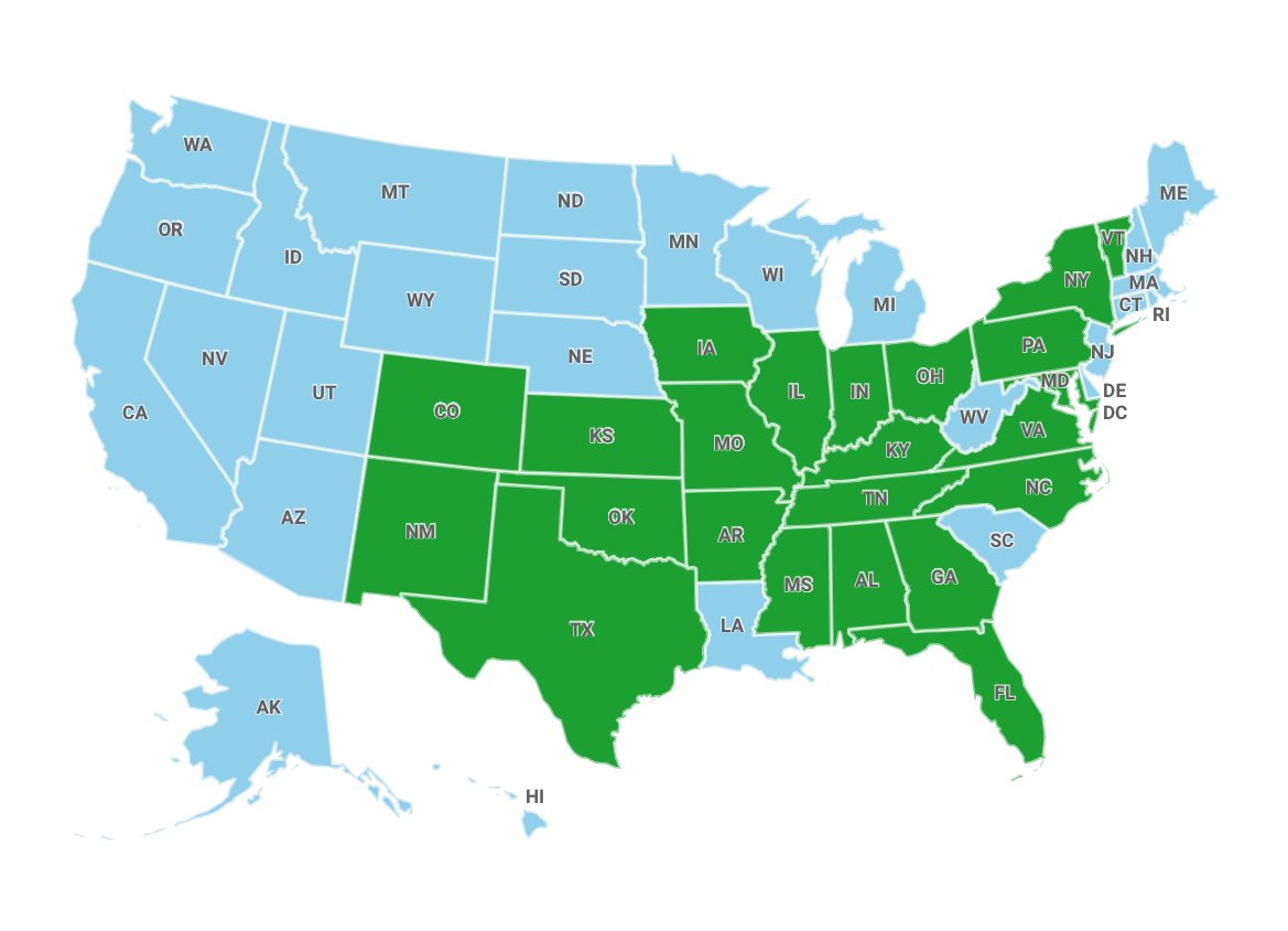 riley_barkerwx's tweet photo. Gonna start a trend. Give me a map of all the states you have been too. Here’s mine:

https://t.co/Aa2ciQjuUV https://t.co/2eQxAfln9R