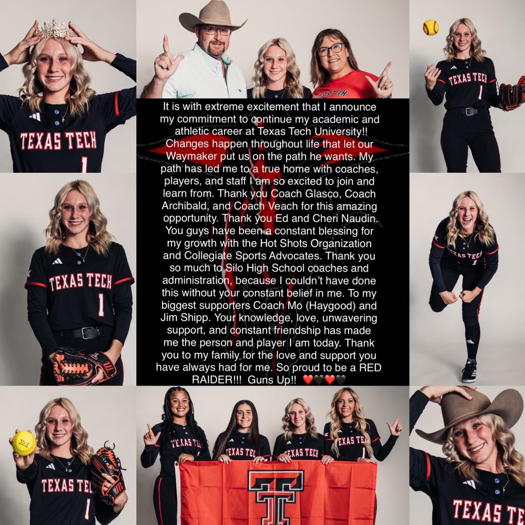 Timber Hensley (@timberhensley) on Twitter photo Gods plan never fails…LETS GO!!!🖤❤️ <a href="/TexasTechSB/">Texas Tech Softball</a> <a href="/CSA_Athletes/">Collegiate Sports Advocate (CSA)</a> <a href="/ednaudin/">Ed Naudin</a> Gods plan never fails…LETS GO!!!🖤❤️ <a href="/TexasTechSB/">Texas Tech Softball</a> <a href="/CSA_Athletes/">Collegiate Sports Advocate (CSA)</a> <a href="/ednaudin/">Ed Naudin</a>