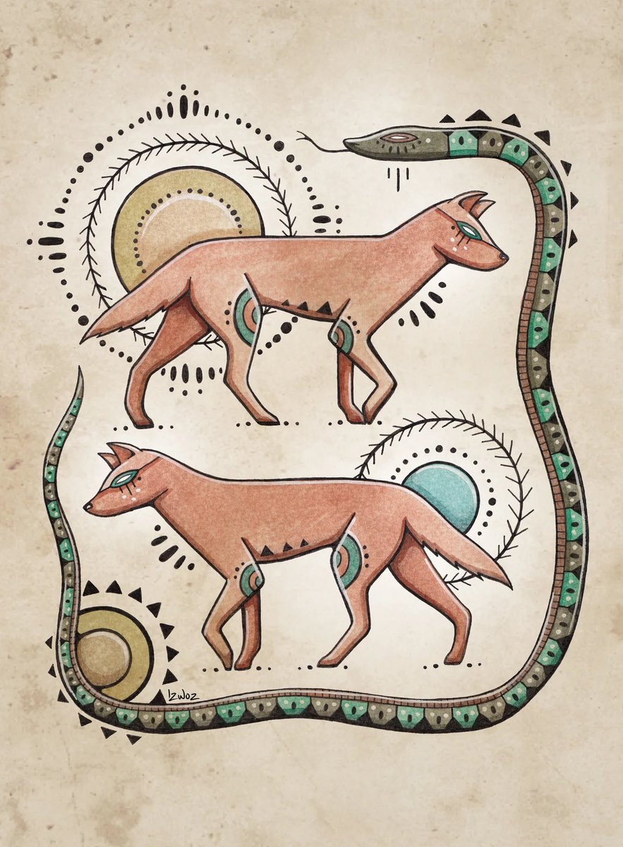 IzWoz's tweet photo. Wander ~ Ink work. 

I wake up with dingos howling almost every morning, the sound of wild nature calling me out of sleep.

With snakes and pythons always on the verandah or in the garden.

Living in nature is the place to be. https://t.co/1AT1rs0U43