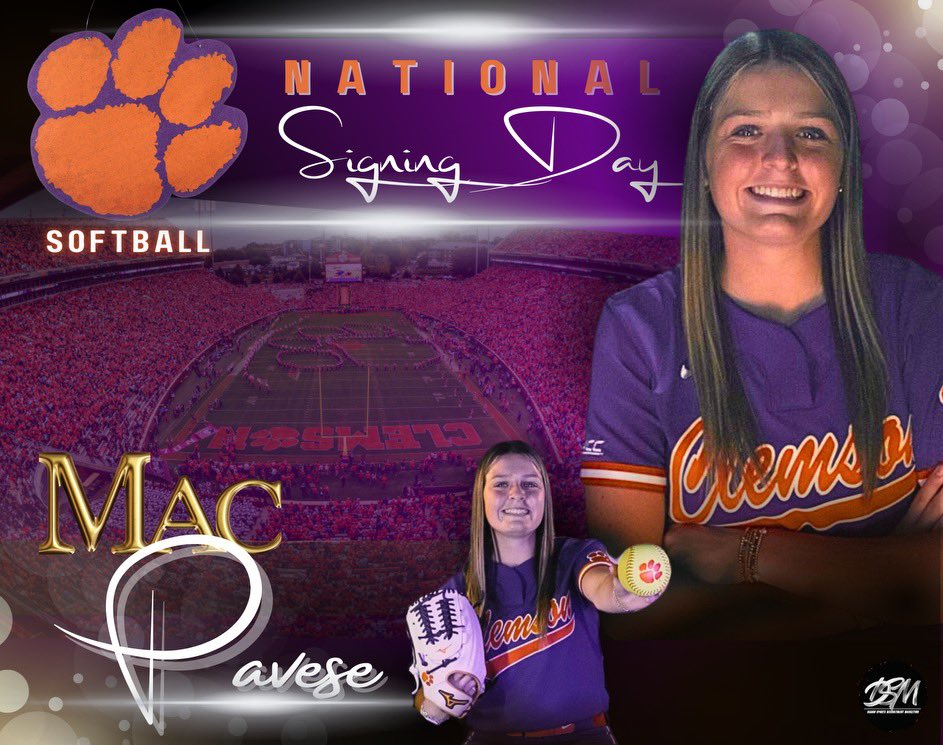 Mac Pavese (@mac_pavese) on Twitter photo Can’t wait to make it official tomorrow!!💜🧡 <a href="/clemsonsoftball/">Clemson Softball 🥎</a> <a href="/rittmanjohn/">John Rittman</a> <a href="/KatieRepole/">Katie “Crash” Repole</a> <a href="/ClemsonCoachKJ/">Kyle Jamieson</a> <a href="/jesss_harperr/">Jessie Harper</a> <a href="/Coach_Wigs/">Ryan Wieligman</a> Can’t wait to make it official tomorrow!!💜🧡 <a href="/clemsonsoftball/">Clemson Softball 🥎</a> <a href="/rittmanjohn/">John Rittman</a> <a href="/KatieRepole/">Katie “Crash” Repole</a> <a href="/ClemsonCoachKJ/">Kyle Jamieson</a> <a href="/jesss_harperr/">Jessie Harper</a> <a href="/Coach_Wigs/">Ryan Wieligman</a>