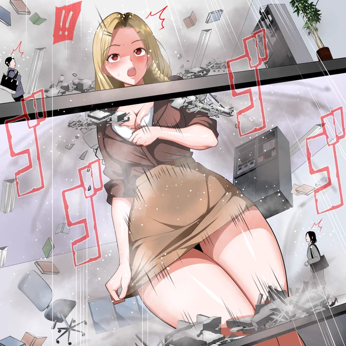 pixivとファンティア更新しました!!
巨女はいいぞ!!!!
巨大化アプリでどんどん成長!!!! 
