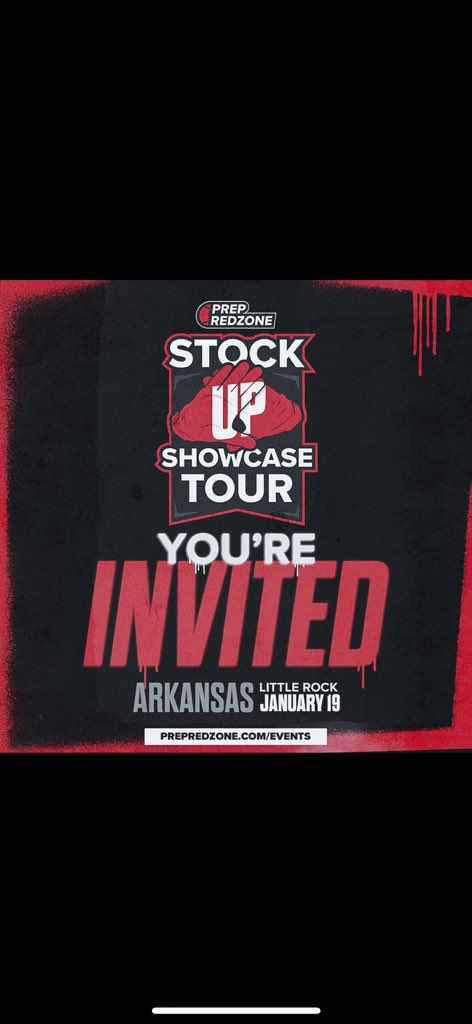 FosterX62's tweet photo. Blessed to be invited to @PrepRedzoneAR Stock UP Showcase Tour 🐶 #GoDogz #AGTG https://t.co/SYP8pSDHuP