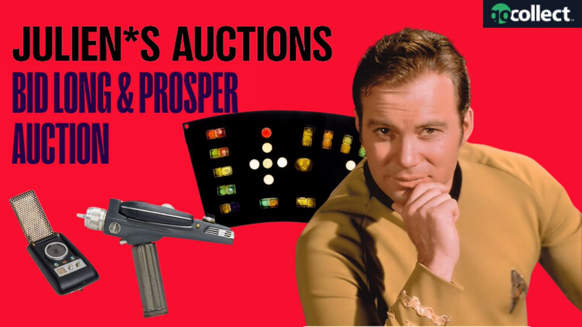 gocollect's tweet photo. Star Trek collectors went FAR beyond the final frontier bidding on Star Trek memorabilia at the "Bid Long &amp; Prosper" event hosted by @JuliensAuctions last weekend.
https://t.co/HFark55Tts https://t.co/cBHpnlSU6d