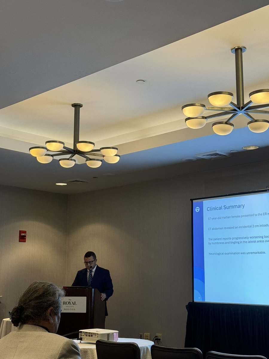 NPathRes's tweet image. Our residents Drs. Kola, Sarraj and Mohammed presenting interesting cases at New England Society of Pathology @TuftsMCPathRes