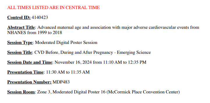 Garima Sharma M.D (@garimavsharmamd) on Twitter photo Proud to have our mentees present 3 oral abstracts at <a href="/AHAScience/">AHA Science</a> #AHA24 in CVD in Women/Prevention. Congrats to <a href="/fmetlock/">Faith Elise Metlock</a> presenting her original research <a href="/GoRedForWomen/">GoRedforWomen</a> session, <a href="/ykjohnson07/">Olayinka J. Agboola</a> and <a href="/AdhyaMehtaMD/">Adhya Mehta</a> their moderated digital posters <a href="/CardioOb/">Cardio-Obstetrics</a> <a href="/ISHVnews/">Inova Schar Heart and Vascular</a> <a href="/coconnormd/">Christopher O'Connor</a> Proud to have our mentees present 3 oral abstracts at <a href="/AHAScience/">AHA Science</a> #AHA24 in CVD in Women/Prevention. Congrats to <a href="/fmetlock/">Faith Elise Metlock</a> presenting her original research <a href="/GoRedForWomen/">GoRedforWomen</a> session, <a href="/ykjohnson07/">Olayinka J. Agboola</a> and <a href="/AdhyaMehtaMD/">Adhya Mehta</a> their moderated digital posters <a href="/CardioOb/">Cardio-Obstetrics</a> <a href="/ISHVnews/">Inova Schar Heart and Vascular</a> <a href="/coconnormd/">Christopher O'Connor</a>