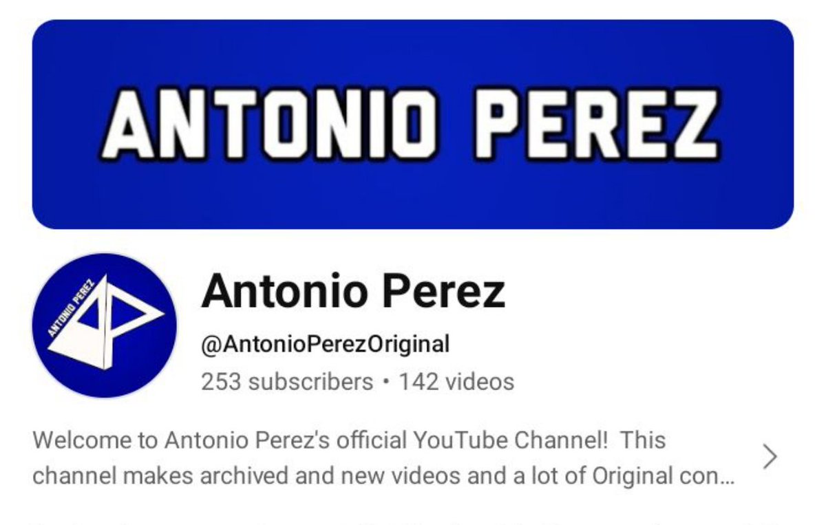 MrTheAPReal's tweet photo. Hey guys, if you can, please go #subscribe to AntonioPerezOriginal on #YouTube! We are on the road to 300 #Subscribers.  https://t.co/XPJh9Fj6bB https://t.co/oroEnSgKmb
