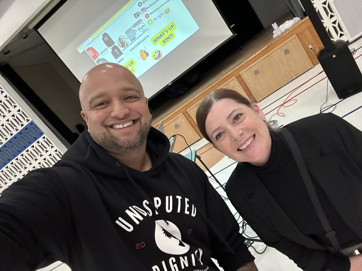 StMaryOCSB's tweet photo. Welcoming @AubreyNoronha to our school today to talk with our junior Ss about Sticking to the Truth about Racism. Itβs all about the human family!We look forward to building and growing together as a school community! We look for to part 2! See you again soon! #whatsupfam? https://t.co/uufbN94pxy