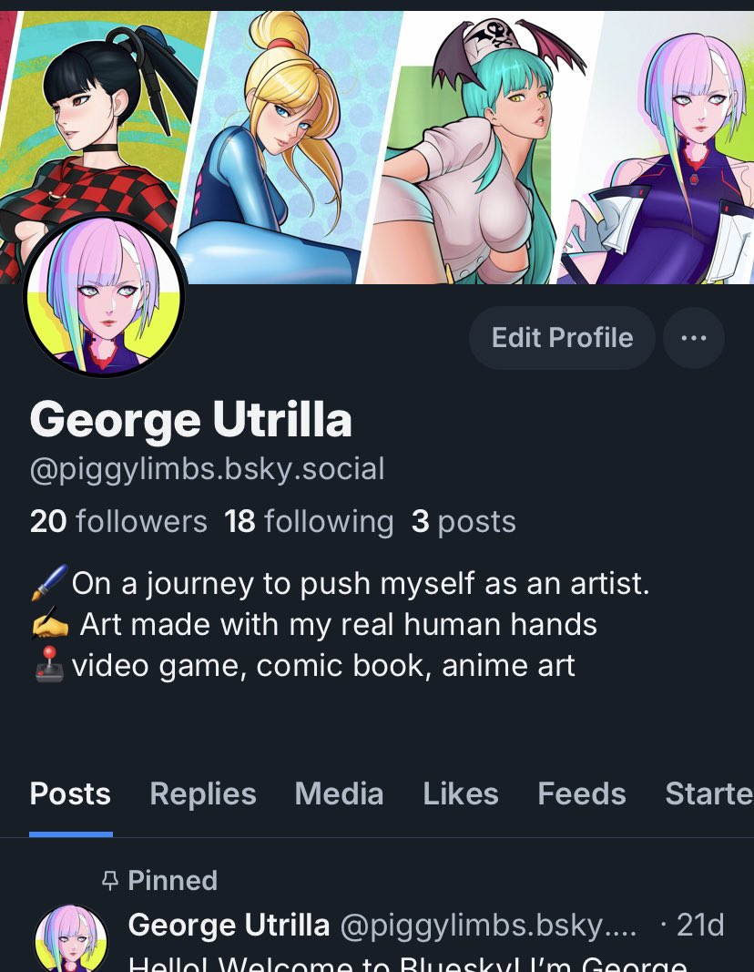 Find me at bsky for anyone that cares to. Though I’ll still be posting on here simultaneously. As well as on threads and insta. Whichever’s more convenient to you