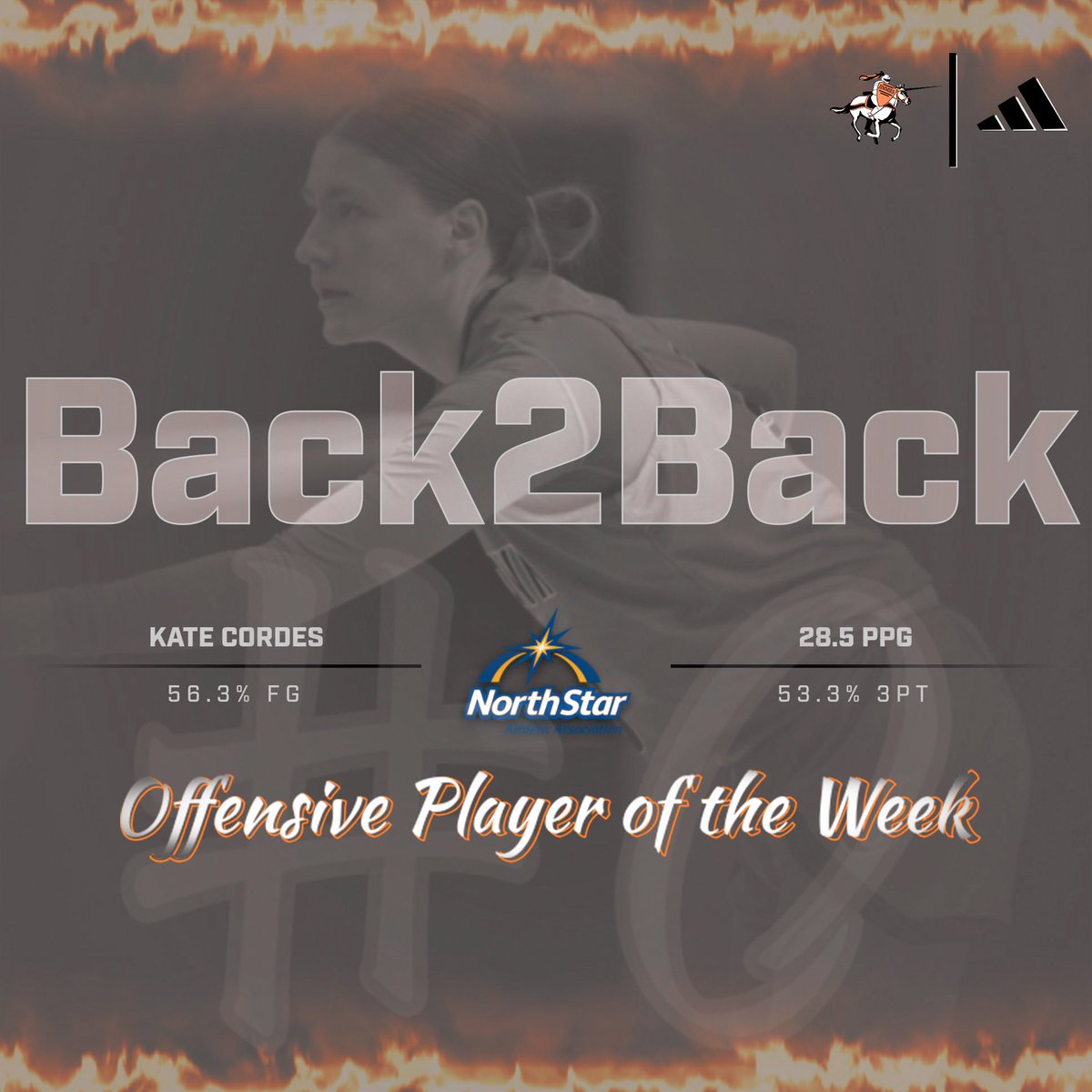 🚨NSAA OFFENSIVE PLAYER OF THE WEEK- Pt. 2🚨 

Kate Cordes had another big weekend.. posting a double-double in Fridays game with 32 points and 10 rebounds. She followed that up with another 25 points, 3 rebounds, and 3 assists on Saturday. 🤩🏀