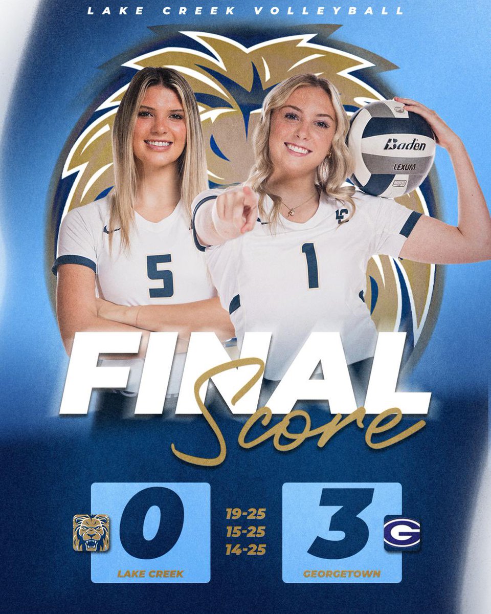 lakecreekvb's tweet photo. Not the ending we wanted but a trip to the Regional Tournament and the sweet 16 is a pretty special run. Proud to be a Lion and the fight in this team! #untilweallwin @LakeCreekHS https://t.co/mhjb2Su3rw