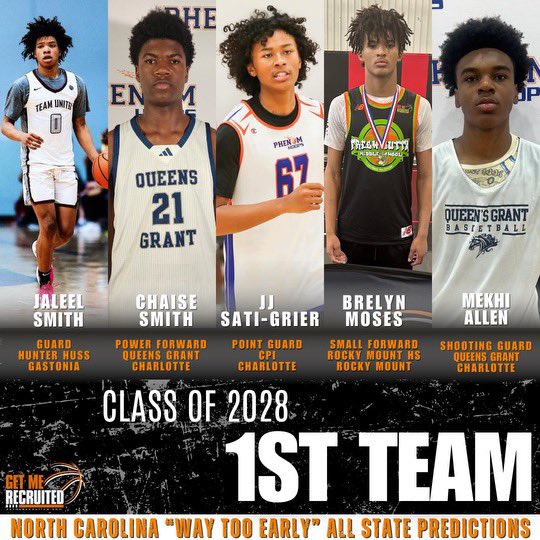 Check out the GetMeRecruited “Way Too Early” All State Predictions for the boys of North Carolina!!!

TAG’EM IF YOU KNOW’EM

#GMRHoops #NCHoops #AllState #GetMeRecruited
