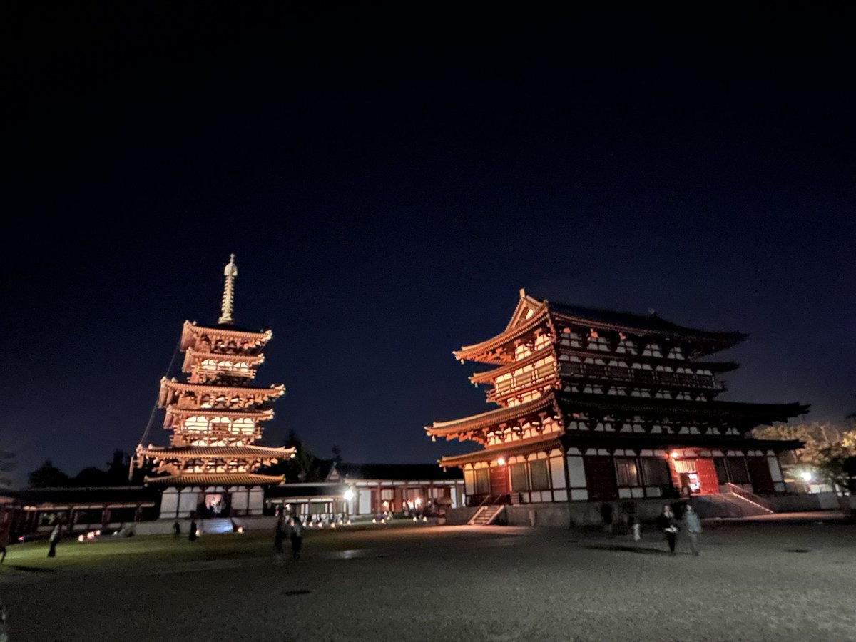 fiore_tomoco's tweet photo. #薬師寺 
夜間特別拝観 https://t.co/vr6FCl0zaY