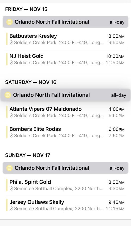 Genniefagan's tweet image. Had so much fun down in Richmond for the weekend! I finished the weekend hitting .556 with 5 hits. Can’t wait to head down to Florida this Friday for the Orlando North Fall Invitational.
@ROCKGOLDVA18U @ROCKGOLDVA
