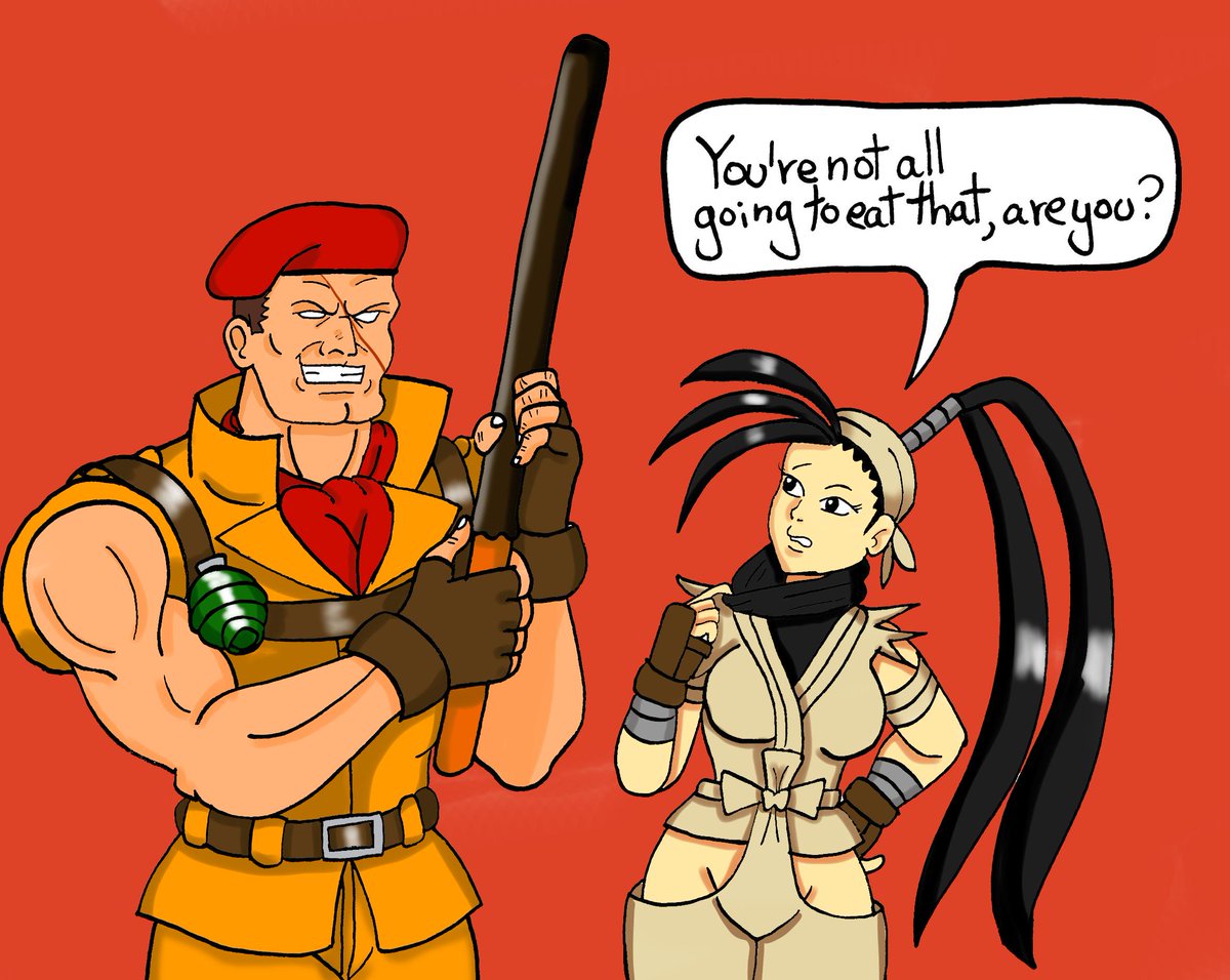ameboid32's tweet photo. Happy Belated Nation Pocky Day!
#streetfighter #rolento #ibuki #pockyday #ストリートファイター #ロレント #いぶき https://t.co/8FChdEqn4Q