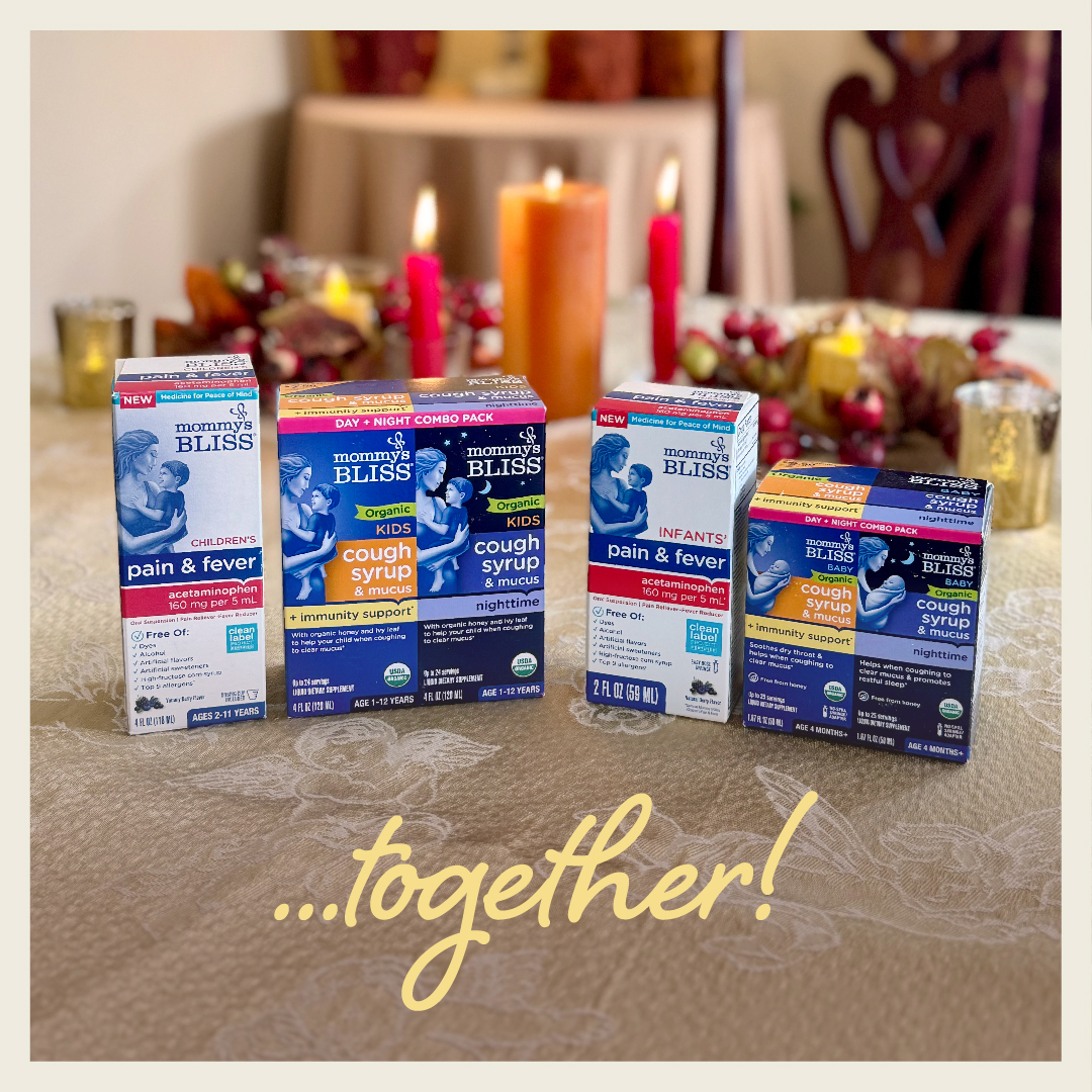 MommysBliss's tweet photo. Stock up on the better-together-combo of Mommy’s Bliss Pain &amp; Fever, and Cough products. Ease little aches &amp; fever and soothe dry throats, so every seat at the table is blissfully filled ✨. Available at Walgreens https://t.co/DVzZEVZ4Y2